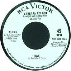 BARBARA FELDON 99 / Max (RCA Victor ‎– 47-8954) USA 1966 Promo 45 